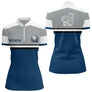 Polo Pétanque Homme Femme - Bleu Gris Personnalisé - Polo Zippé Femme