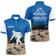Polo Pétanque Homme Femme - Bleu Imprimé Prénom - Polo Homme