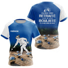 Polo Pétanque Homme Femme - Bleu Imprimé Prénom - T-Shirt Femme