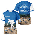 Polo Pétanque Homme Femme - Bleu Imprimé Prénom - T-Shirt Homme