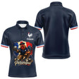 Polo Pétanque Homme Femme - Bleu & Marine Coq Gaulois - Polo Homme