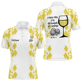 Polo Pétanque Homme Femme - Boules Apéro Blanc Jaune - Polo Homme