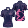 Polo Pétanque Homme Femme - Bouliste Navy et Rose Personnalisé - Polo Homme