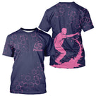 Polo Pétanque Homme Femme - Bouliste Navy et Rose Personnalisé - T-Shirt Homme