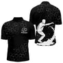 Polo Pétanque Homme Femme - Bouliste Noir Personnalisé - Polo Zippé Homme