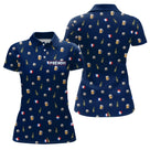 Polo Pétanque Homme Femme - Cadeau Boulistes & Bière Bleu - Polo Femme