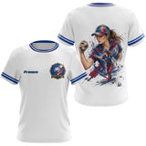 Polo Pétanque Homme Femme - Club Français Tricolore - T-Shirt Femme
