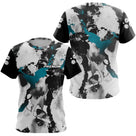 Polo Pétanque Homme Femme - Colour Noir & Turquoise - T-Shirt Femme