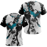 Polo Pétanque Homme Femme - Colour Noir & Turquoise - T-Shirt Femme