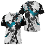 Polo Pétanque Homme Femme - Colour Noir & Turquoise - T-Shirt Homme