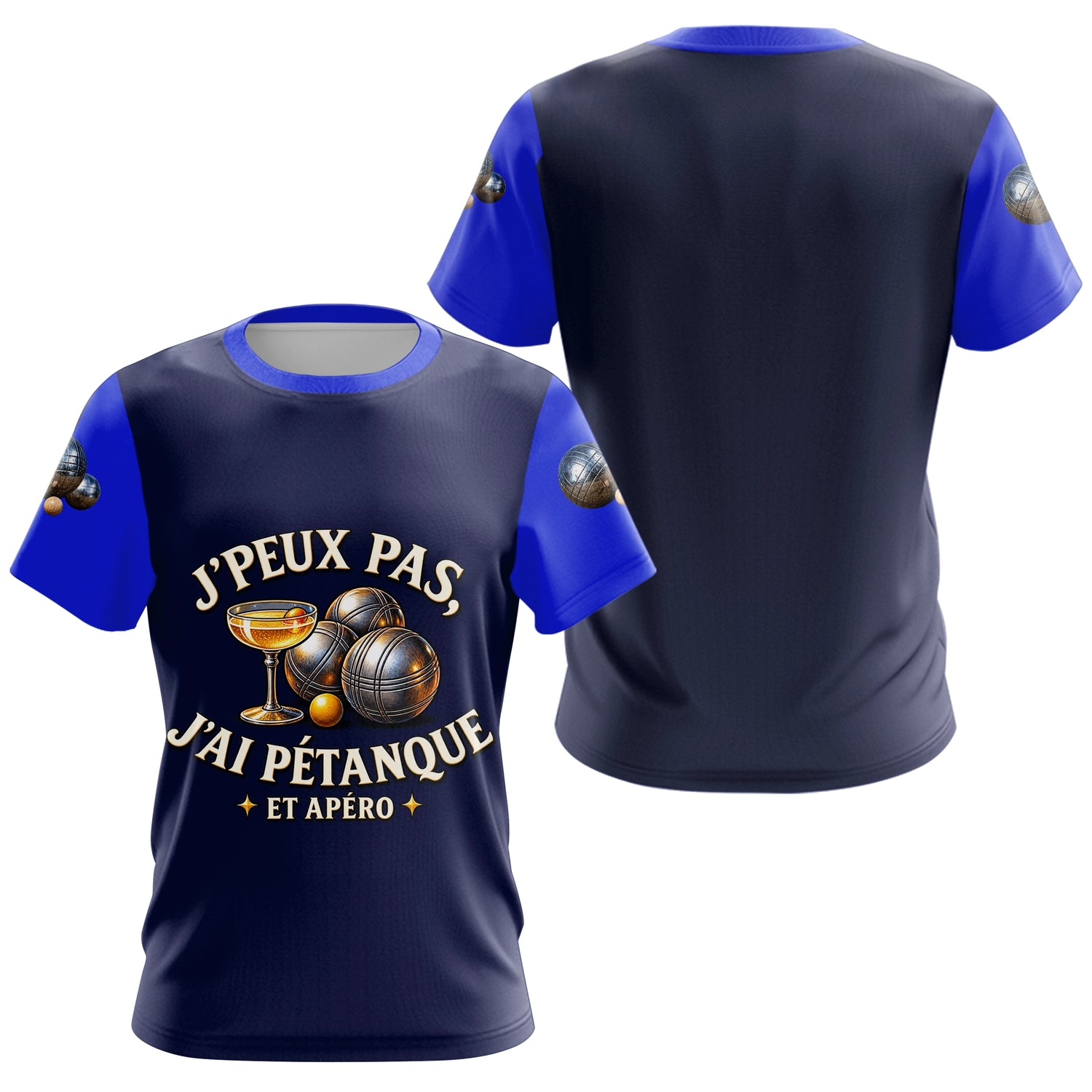 Polo Pétanque Homme Femme - J'peux Pas J'ai Apéro - T-Shirt Femme