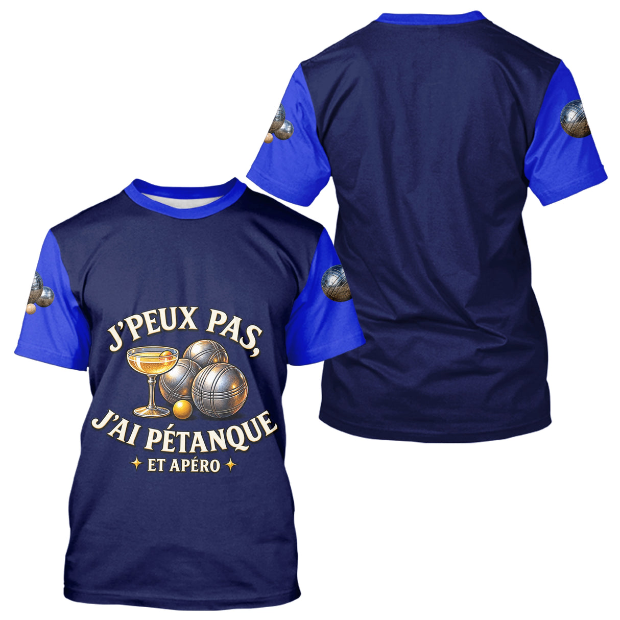 Polo Pétanque Homme Femme - J'peux Pas J'ai Apéro - T-Shirt Homme
