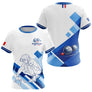 Polo Pétanque Homme Femme - Joueur & Boules Bleu White - T-Shirt Femme