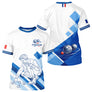 Polo Pétanque Homme Femme - Joueur & Boules Bleu White - T-Shirt Homme