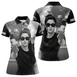 Polo Pétanque Homme Femme - Passion Boulistes Noir & Blanc - Polo Femme