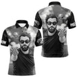 Polo Pétanque Homme Femme - Passion Boulistes Noir & Blanc - Polo Homme