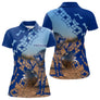Polo Pétanque Homme Femme - Personnalisé Bleu & Bronze - Polo Femme