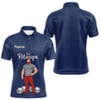 Polo Pétanque Homme Femme - Personnalisé Boulodrome Bleu Marine - Polo Homme