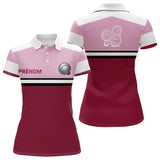 Polo Pétanque Homme Femme - Rouge Rose Personnalisé - Polo Femme