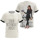 Polo Pétanque Homme Femme - Style Français Beiges Apéro - T-Shirt Femme