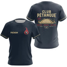 Polo Pétanque Homme Femme - Triplette & Doublette Bleu Marine - T-Shirt Femme