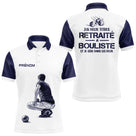 Polo Pétanque Homme Femme Blanc - Retraité & Bouliste - Polo Homme
