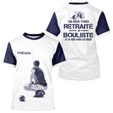 Polo Pétanque Homme Femme Blanc - Retraité & Bouliste - T-Shirt Homme