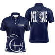 Polo Pétanque Homme Femme Bleu- Personnalisé Prénom - Polo Homme