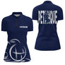 Polo Pétanque Homme Femme Bleu- Personnalisé Prénom - Polo Zippé Femme