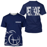 Polo Pétanque Homme Femme Bleu- Personnalisé Prénom - T-Shirt Homme