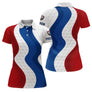 Polo Pétanque Homme Femme Bleu Blanc Rouge - Bouliste Tricolore - Polo Femme