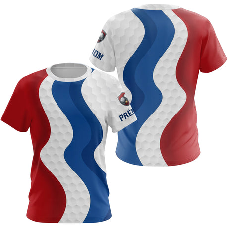 Polo Pétanque Homme Femme Bleu Blanc Rouge - Bouliste Tricolore - T-Shirt Femme