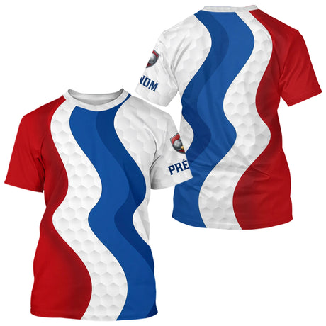 Polo Pétanque Homme Femme Bleu Blanc Rouge - Bouliste Tricolore - T-Shirt Homme