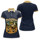 Polo Pétanque Homme Femme Bleu – Grenouille Vintage & Humour - Polo Femme