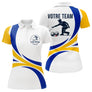 Polo Pétanque Homme Femme – Design Boules Bleu Jaune - Polo Femme