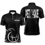 Polo Pétanque Homme Femme Noir - Personnalisé Prénom - Polo Homme