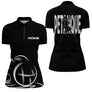 Polo Pétanque Homme Femme Noir - Personnalisé Prénom - Polo Zippé Femme