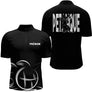 Polo Pétanque Homme Femme Noir - Personnalisé Prénom - Polo Zippé Homme