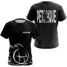 Polo Pétanque Homme Femme Noir - Personnalisé Prénom - T-Shirt Femme