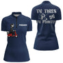 Polo Pétanque Homme Personnalisé Bleu Marine - Tu Tires ou Tu Pointes - Polo Zippé Femme