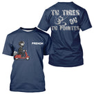 Polo Pétanque Homme Personnalisé Bleu Marine - Tu Tires ou Tu Pointes - T-Shirt Homme
