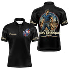 Polo Pétanque Humour - Homme Femme Noir Personnalisé - Polo Homme