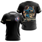 Polo Pétanque Humour - Homme Femme Noir Personnalisé - T-Shirt Femme