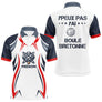 Polo Pétanque Humour Personnalisé - Boule Bleu Blanc Rouge Bretonne - Polo Homme