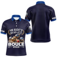 Polo Pétanque Imprimé 3D - Personnalisé Bleu Marine - Polo Homme