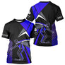 Polo Pétanque Imprimé Bleu & Noir - Cadeau Boule Homme Femme - T-Shirt Homme