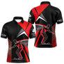 Polo Pétanque Imprimé Rouge & Noir - Cadeau Boule Homme Femme - Polo Homme