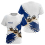Polo Pétanque Inox & Cochonnet Bleu - Motif Pinceau Prénom - T-Shirt Femme
