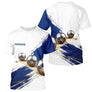 Polo Pétanque Inox & Cochonnet Bleu - Motif Pinceau Prénom - T-Shirt Homme