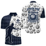 Polo Pétanque J'peux Pas Bleu - Boules Homme et Femme - Polo Zippé Homme